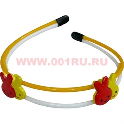 Ободок для волос детский в ассортименте, 12 шт\уп - фото 53270