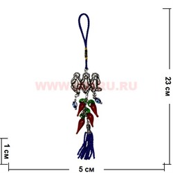 Амулет «3 обезьяны + перцы» подвеска - фото 54004