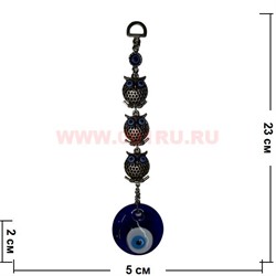 Амулет «3 совы + сглаз 50 мм» - фото 54224