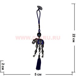 Амулет «слон + сглаз маленький» в машину на присоске - фото 54333