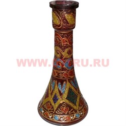 Колба для кальяна 36 см "узкая" (цвета и рисунки в ассортименте) - фото 54922