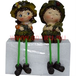 Фигурка с ножками (KL-314) мальчик и девочка с муз.инструментами цена за пару (48 шт/кор) - фото 55180