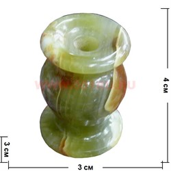 Подсвечник 4 см из оникса (1,5х3 дюйма) цена за 1 шт - фото 55761