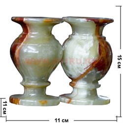Ваза из оникса 12 см (2,5х4) - фото 55855