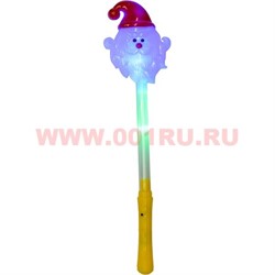 Палочка светящаяся Дед Мороз 41 см 3 режима - фото 56812