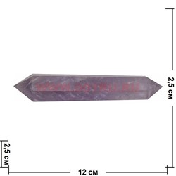 Карандаш из аметиста двухсторонний 10-12 см - фото 58326