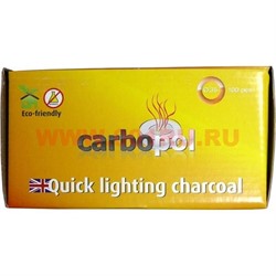 Уголь для кальянов CARBOPOL 35 мм древесный (100таблеток) - фото 58509