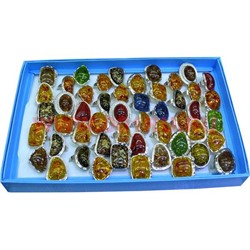 Кольца (H-5) большие под янтарь 50 шт/упаковка - фото 59301