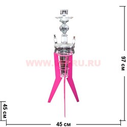 Кальян стеклянный на металлической треноге - фото 59716