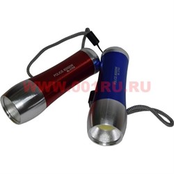 Фонарик (BL-C703) на 3ААА батарейки 10х3,2 см (24 шт/уп) 4 цвета - фото 59797