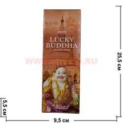 Благовония HEM "Lucky Buddha" (удачилвый будда) 6 шт/уп, цена за уп - фото 60605