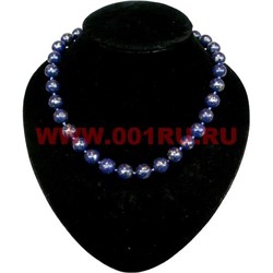 Бусы из лазурита с пиритом 12 мм - фото 61089