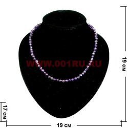 Бусы из аметиста 6 мм - фото 61136
