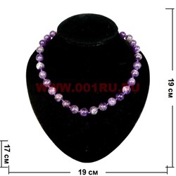 Бусы из аметиста 12 мм - фото 61150
