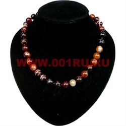 Бусы из сердолика 12 мм - фото 61191
