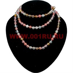 Бусы 125 см из халцедона 8 мм - фото 62517
