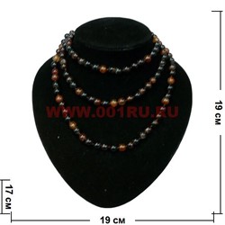 Бусы 125 см из сердолика 8 мм - фото 62520