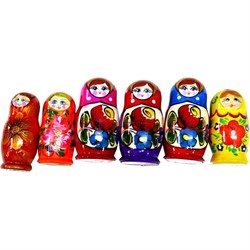 Матрешка 12 см тройная в ассортименте - фото 64926