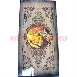 Нарды из сосны 50x25 см рисунки в ассортименте - фото 65213