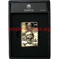 Зажигалка Shayu со спиралью с зарядкой от USB "черепа" - фото 65467