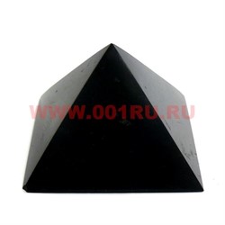 Пирамида из шунгита для очищения воды неполированная 5 см - фото 65907
