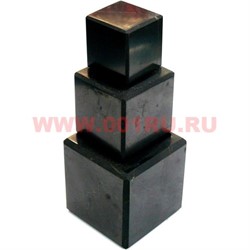 Кубик полированный из натур.шунгита 3 см - фото 65942