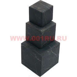 Кубик неполированный из натур.шунгита 4 см - фото 65952