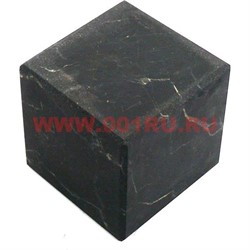 Кубик неполированный из натур.шунгита 3 см - фото 65956