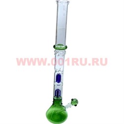 Бонг стеклянный (5мм) WP-1100 цветной прозрачный 65 см - фото 66393