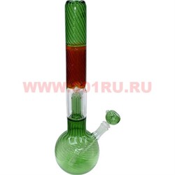 Бонг стеклянный (5мм) WP-1025 цветной 45 см - фото 66510