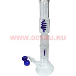 Бонг стеклянный (5мм) WP-1320 из 2 частей прозрачный 45 см - фото 66512