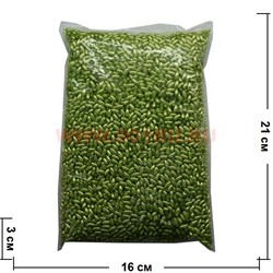 Бусы для рукоделия "рис" 4х8 мм "оливковый" 500 гр - фото 68706