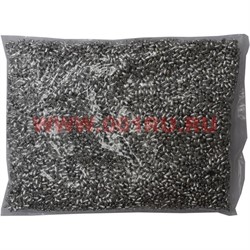Бусы для рукоделия "рис" 4х8 мм "стальной" 500 гр - фото 68752