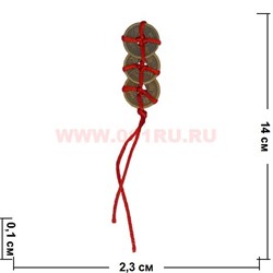 Три монеты для кошелька бронзовые 2,3 см (Лилиан Ту) - фото 69605