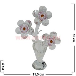 Цветок из стекла 16 см - фото 70218