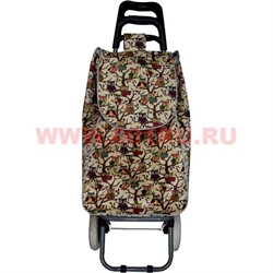 Сумка-тележка с колесами 98 см, цвета в ассортименте - фото 72988