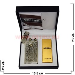 Зажигалка Jobon разрядная с узорами с зарядкой от USB - фото 73224