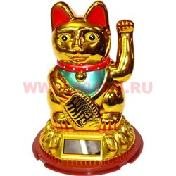 Кот Манэки Нэко 19 см высота на солнечных батареях - фото 73768