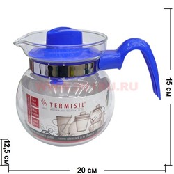 Чайник 1л "Termisil" из жаропрочного стекла, 6 шт/кор - фото 74077