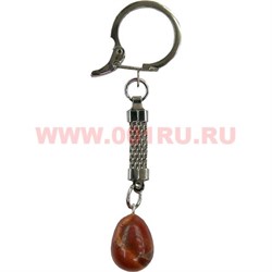 Брелок из натуральной яшмы разной формы в связках по 10 шт - фото 74422