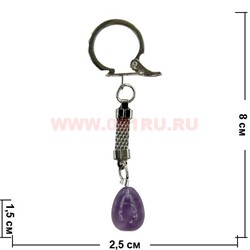 Брелок из аметиста 10 шт/уп - фото 74425