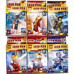 Конструктор Iron Man 6 моделей 12 шт/уп - фото 74561