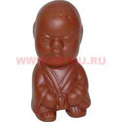 Фигурка-свисток "мальчик" для чайной церемонии из глины - фото 75042