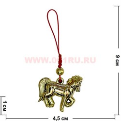 Подвеска символ 2026 года лошадка золотая" 20 шт/упаковка - фото 75099