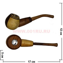 Трубка деревянная курительная (3-4 модели) - фото 76705