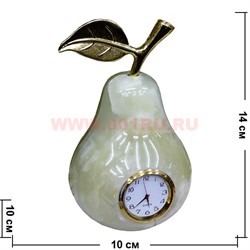 Часы из оникса Груша 14см (3х6 дюйма) - фото 76957