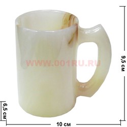 Кружка из оникса 9,5 см (цельная) 4x4 дюйма - фото 78224