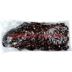 Бусы из гематита с осколками (тройная), 12 шт/уп, цена за упаковку - фото 78948