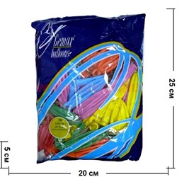 Шарики надувные 25 шт (GBP1/80) панч болл 45 см 18" неон - фото 79192