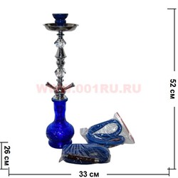 Кальян на 2 трубки средний (F2013R) 52 см, цвета в ассортименте - фото 80648